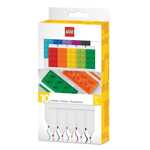LEGO樂高LED燈系列／文具系列 LEGO 樂高積木彩色筆混色 (10色)