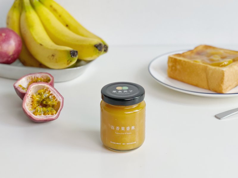 【快速出貨】百香果香蕉 果醬 - 果醬/抹醬 - 新鮮食材 黃色