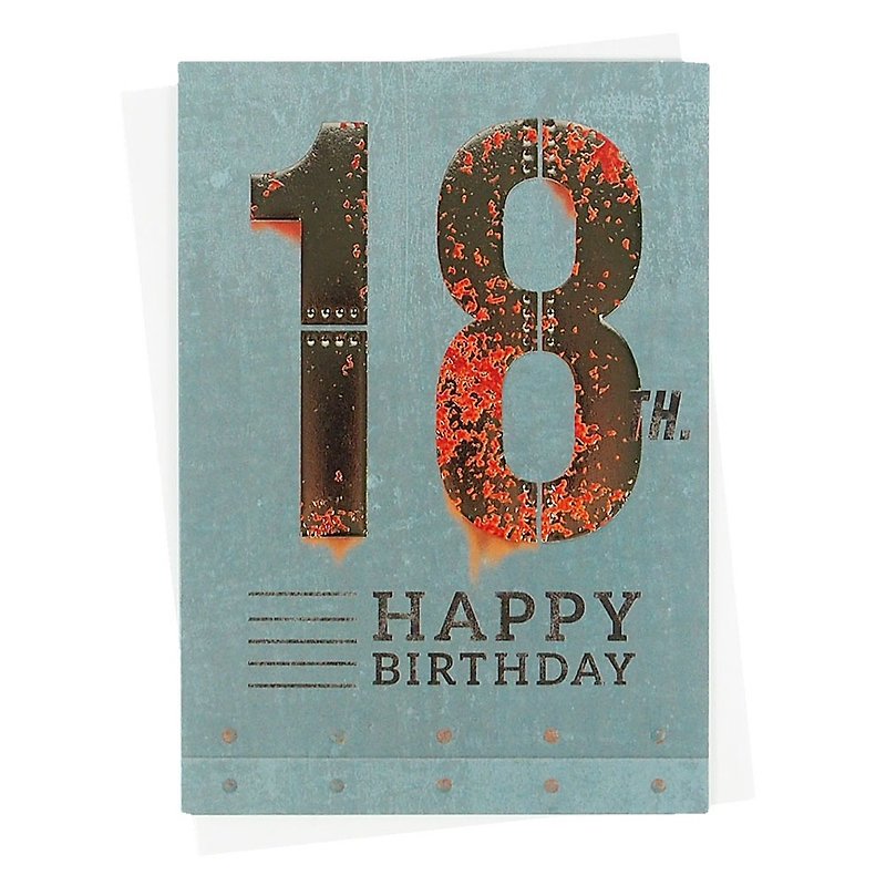 I wish you a magical 18 years old [ABACUS Rusty Card-Birthday Wishes] - Cards & Postcards - Paper Multicolor