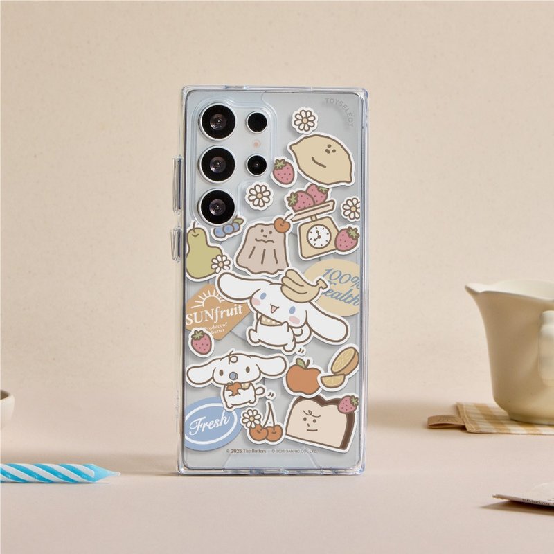 奶油家族x大耳狗甜點派對亂花防摔透明SAMSUNG手機殼 - 手機殼/手機套 - 塑膠 多色