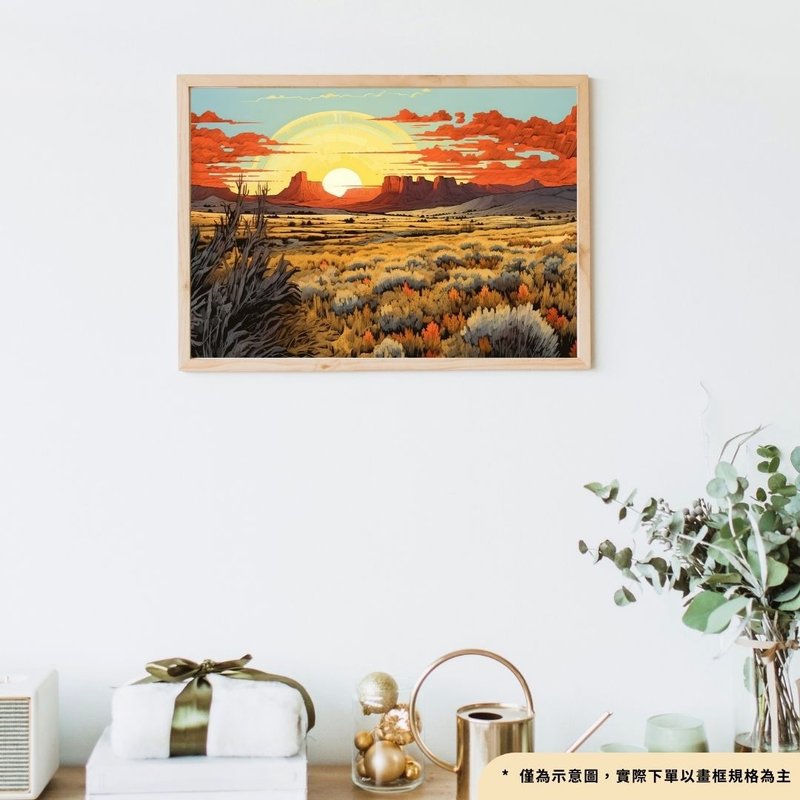 landscape 1 - [High Definition Giclee Oil Painting Series] Art Hanging Painting | Bedroom Hanging Painting - โปสเตอร์ - ผ้าฝ้าย/ผ้าลินิน 