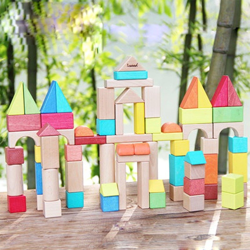 ~限時特價~拾光積木 (72pcs)/兒童節禮物 交換禮物 聖誕禮物 - 寶寶/兒童玩具/玩偶 - 木頭 