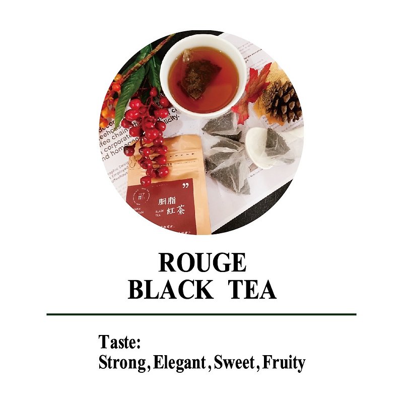 【名池茶業】胭脂紅茶 - 紅茶三角立體茶包 (12入) - 茶葉/茶包 - 新鮮食材 