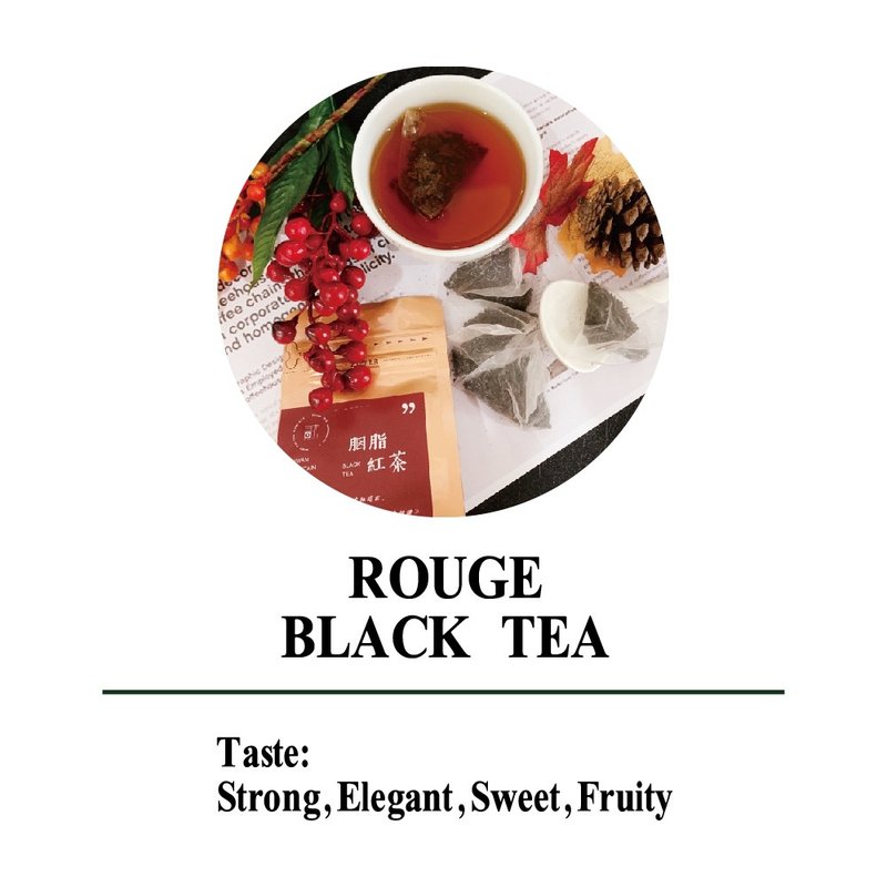 【名池茶業】胭脂紅茶 - 紅茶三角立體茶包 (12入) - 茶葉/茶包/水果茶 - 新鮮食材 