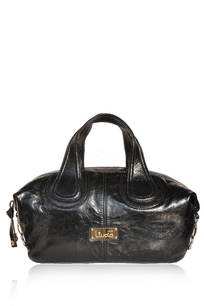Connie Italian Leather Tote Bag - Handbags & Totes - Genuine Leather Black
