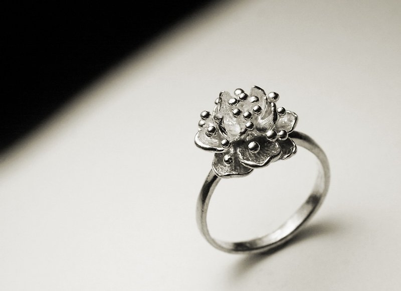 Cactus flower ring - General Rings - Other Metals Silver