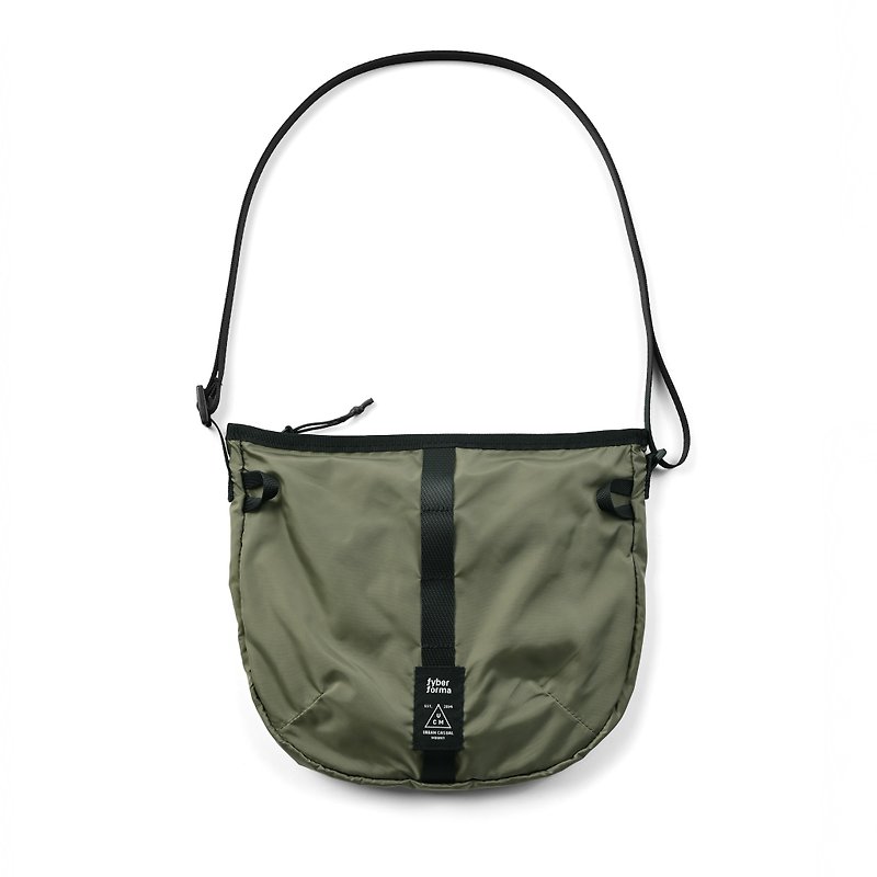 FLIPP翻袋隨行包 橄欖綠 - 側背包/斜孭袋 - 尼龍 綠色