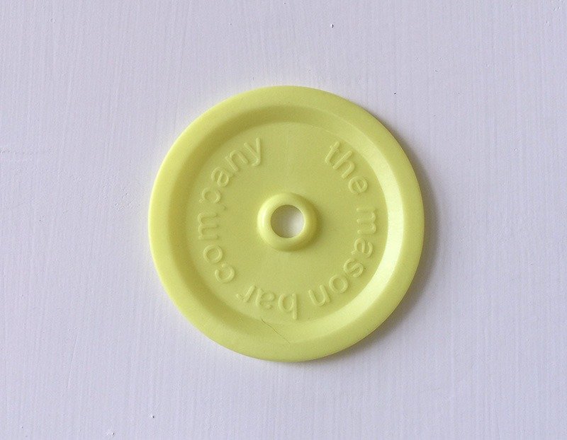 MasonBar Straw Cup Lid-Narrow Mouth Yellow - Other - Plastic Yellow