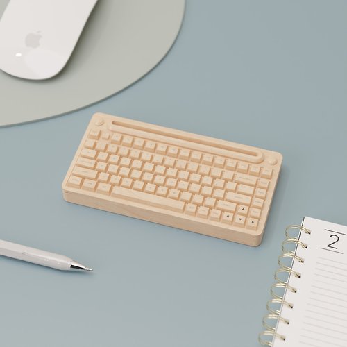 獨木設計 UniWoodesign Mini Keyboard 造型名片盒 / 實木製 磁吸滑蓋 收納