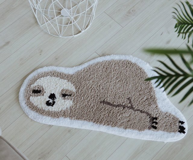 Ready Stock] Sleep Again Sloth Fluff Absorbent Floor Mat - Shop all-in-home  Rugs & Floor Mats - Pinkoi