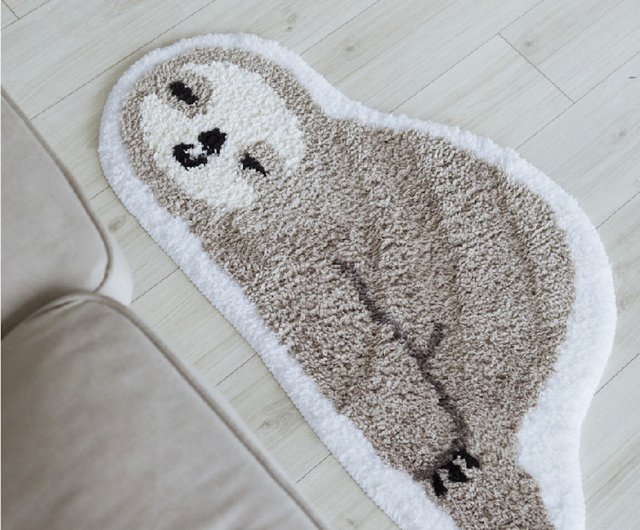 Ready Stock] Sleep Again Sloth Fluff Absorbent Floor Mat - Shop all-in-home  Rugs & Floor Mats - Pinkoi