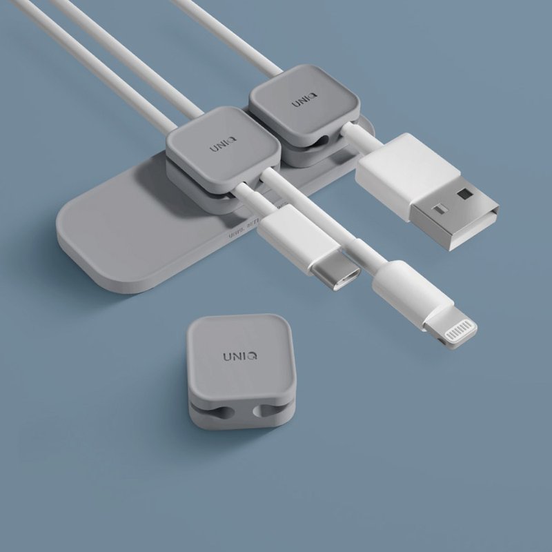 Pod 充電線固定磁吸收納器(3色) - 捲線器/電線收納 - 其他材質 灰色