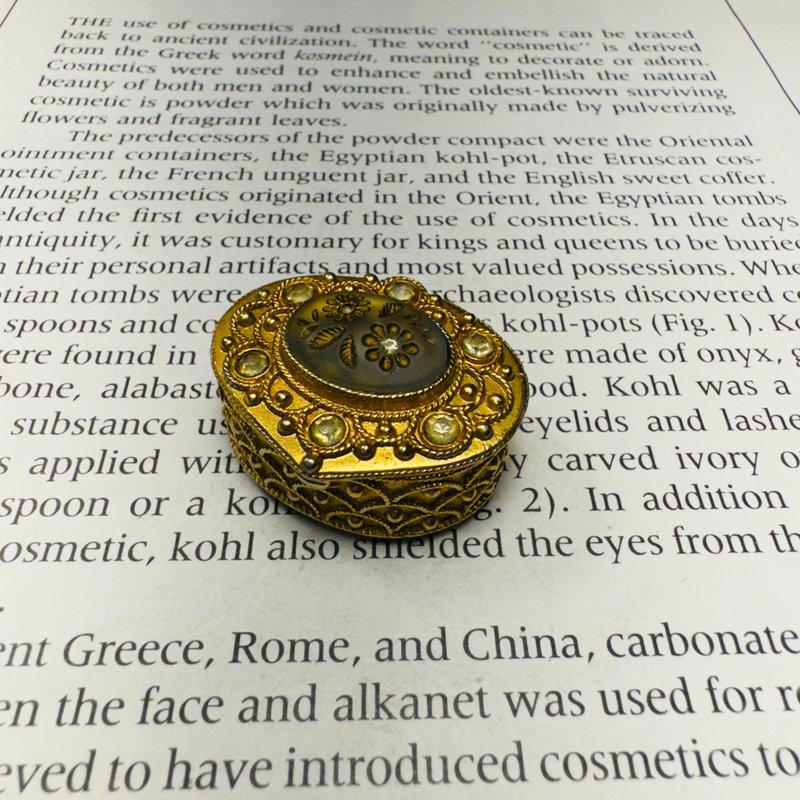 Florenza金色鑲鑽寶石小盒 - 其他 - 其他金屬 