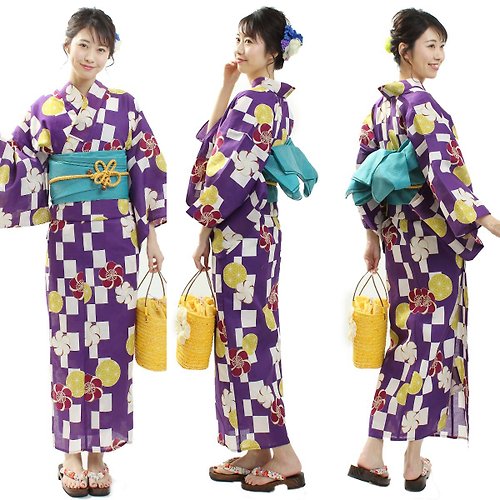 Women's Yukata Obi 2-piece set F size x86-42c yukata - Shop fuukakimono  Other - Pinkoi
