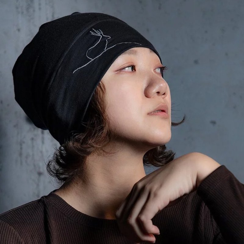Taiwan Sambar - Graphene Headgear - Black/White - Suitable for Men and Women - Mountaineering and Outdoor - Other - Other Man-Made Fibers Black