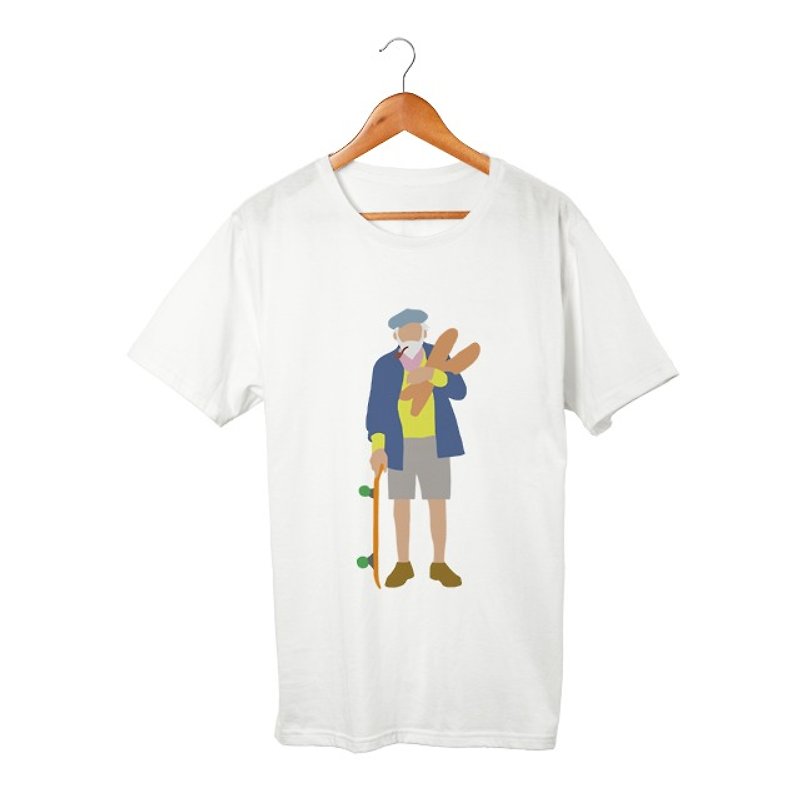 Good Life #6 T-shirt - เสื้อยืดผู้ชาย - ผ้าฝ้าย/ผ้าลินิน ขาว