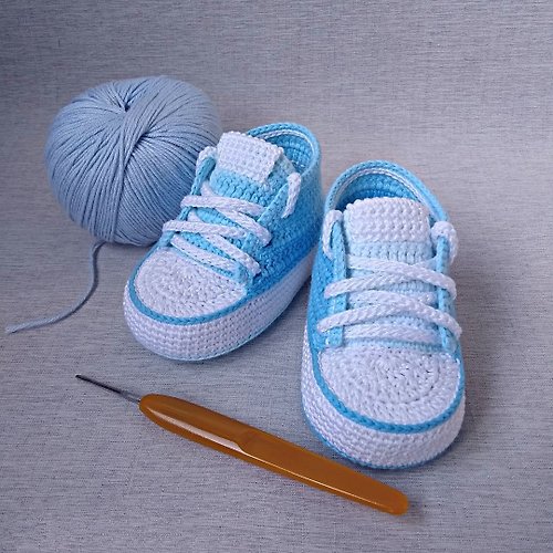 trisha.knits 針織短靴 運動鞋 新生兒 T 卹 knitted booties sneakers Tennis for newborns