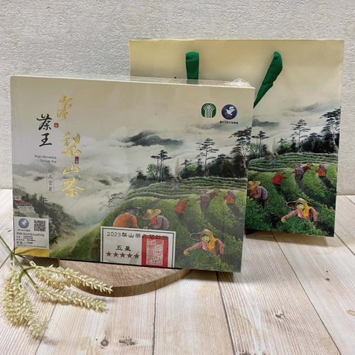 鶴茗茶業｜臺灣茶品牌 2024春季 和平區農會 梨山高山茶王比賽茶 五星獎 (150克X2罐/盒)