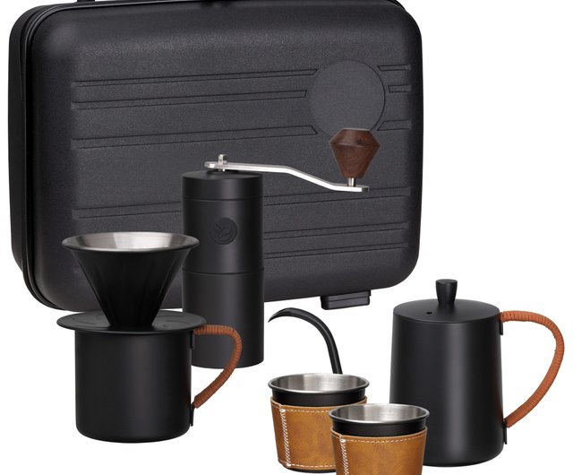 Hand brewed coffee set travel bag - Shop Eilong Coffee Pots