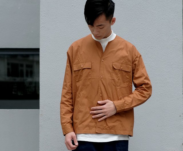 【BAON】Pure cotton pocket collar shirt jacket Men's Work Shirt Jacket in Cotton | Boggi Milano
