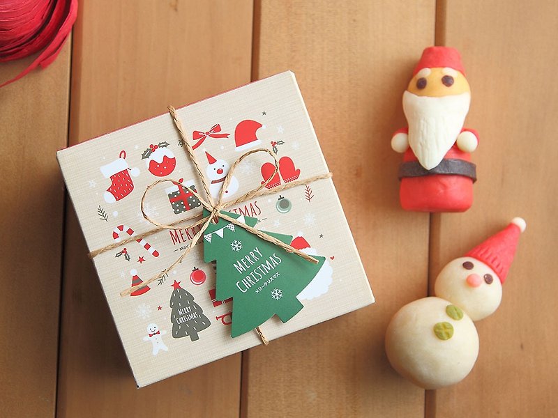 Santa Claus & Snowman Soap Gift Box - Body Wash - Plants & Flowers Red