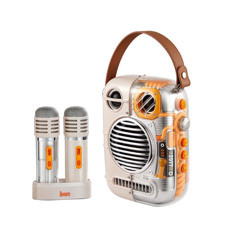 Divoom Spark Pro - Dual Wireless Microphones Karaoke Bluetooth Speaker - Speakers - Other Materials 