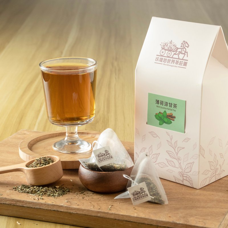 Wotis World Tea Manor - Mint Herbal Tea 20 pieces - Tea - Plants & Flowers Khaki