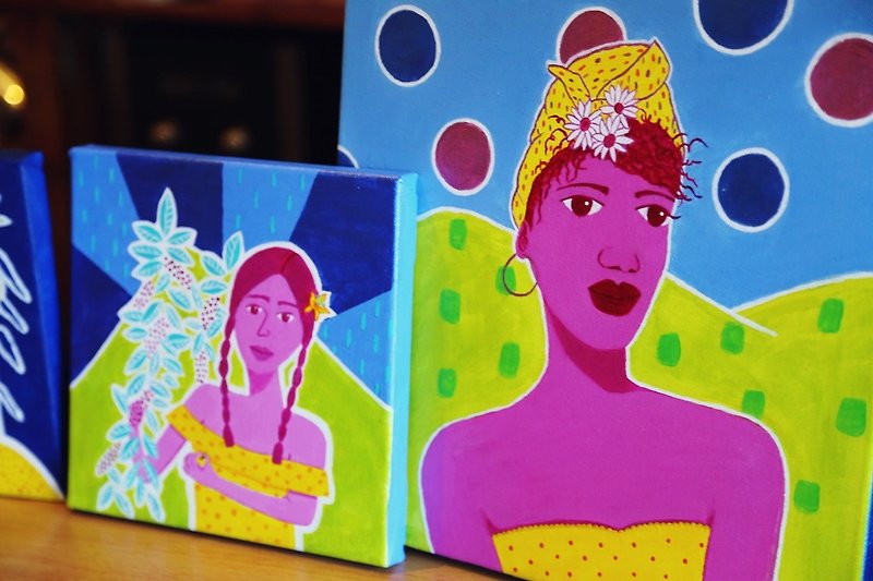 <Mother's Day Launch> Colombian Women | Painting Workshop (Women in Colom - วาดภาพ/ศิลปะการเขียน - วัสดุอื่นๆ 