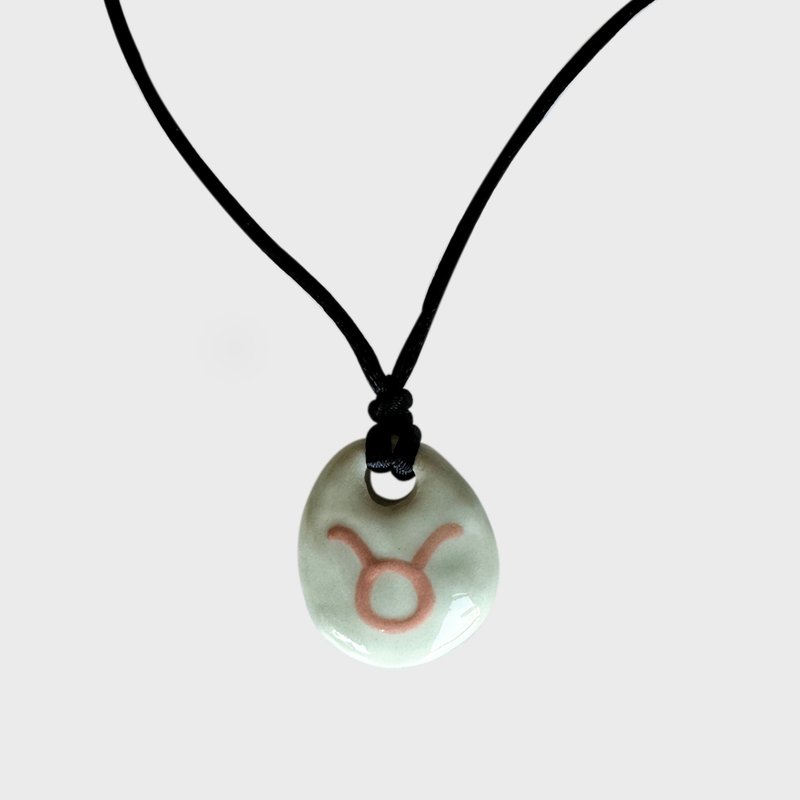 Taurus Necklace - สร้อยคอ - เครื่องลายคราม สีเขียว