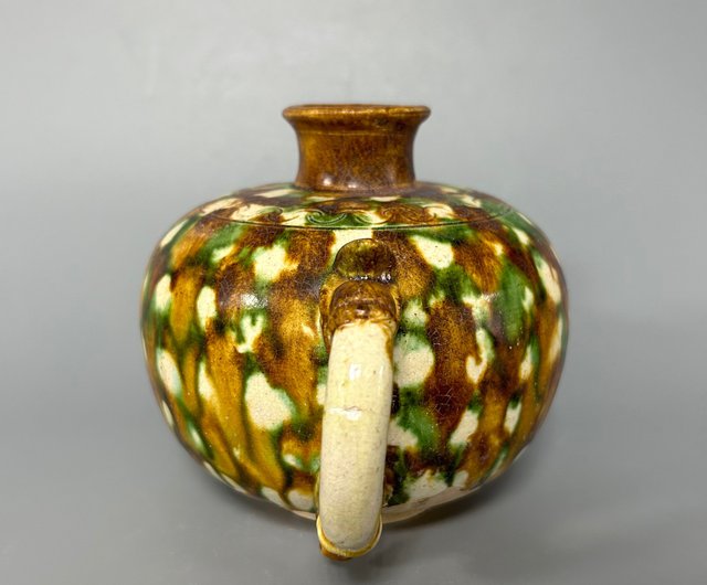 鍋を持った唐三彩の動物の頭 - ショップ コレクター 置物 - Pinkoi