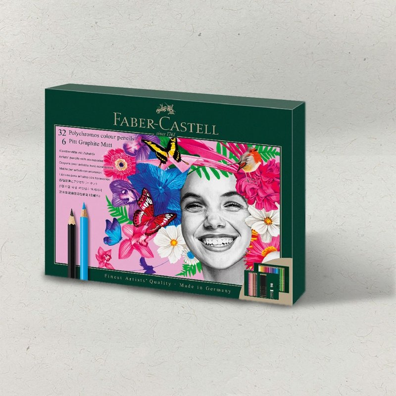 Faber-Castell 亞光 素描鉛筆 及 藝術家級 油性色鉛筆組-40件入 - 其他 - 其他材質 多色