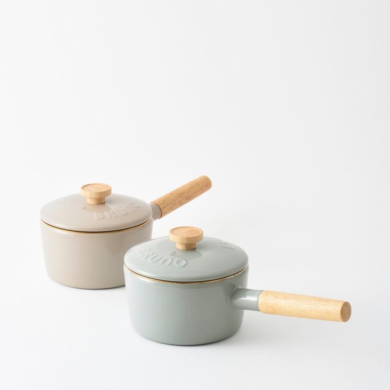 BRUNO x Fujihoro 16cm Enamel Saucepan - กระทะ - วัสดุกันนำ้ 