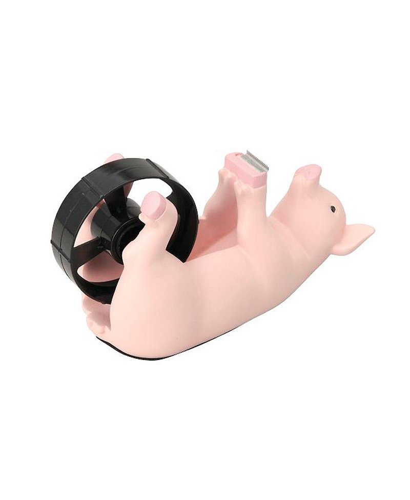SUSS-Japan super cute shape practical large tape station / plastic table (small pig) - birthday gift recommended - อื่นๆ - วัสดุอื่นๆ สึชมพู