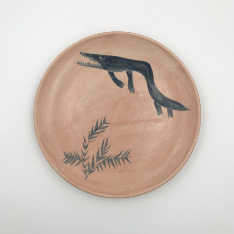 魚龍瓷盤 - 盤子/餐盤 - 瓷 