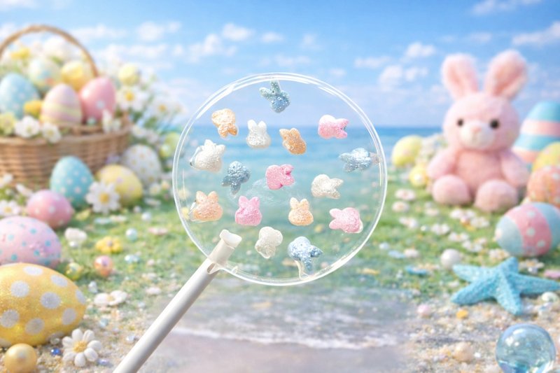 花漾棒棒糖－粉彩兔子星 - 蛋捲/餡餅/零食 - 新鮮食材 多色