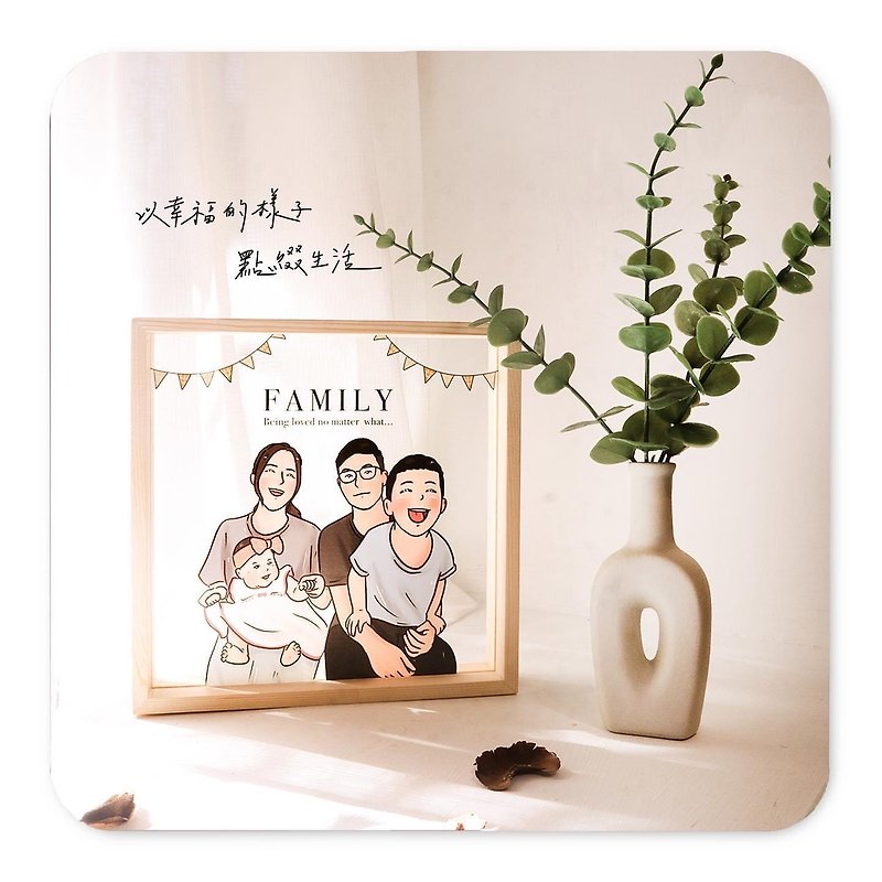 Customized graduation and teacher gifts-Siyan Hui-transparent wooden photo frames for people, wedding dresses, children, pets - ของวางตกแต่ง - ไม้ 