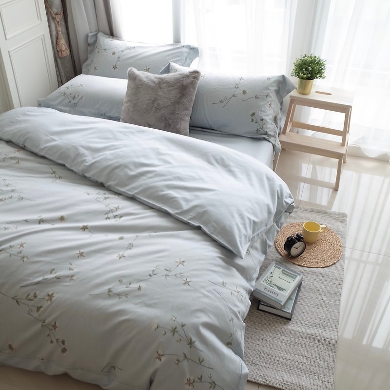 快速出貨-小島-床包兩用被組-兩色-100%精梳棉-台灣製造 - 床包/寢具 - 棉．麻 