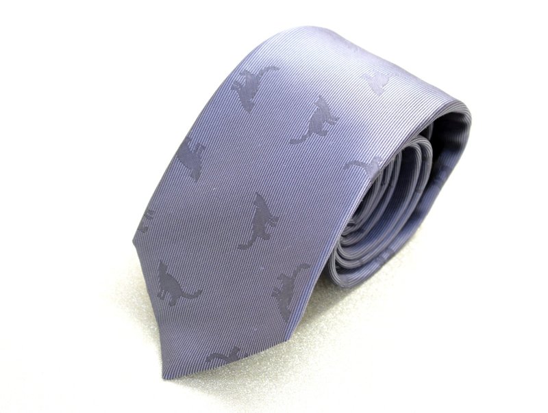 Cat silhouette tie saxophone - Ties & Tie Clips - Silk 