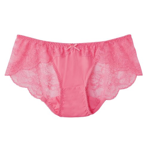 玳蕾綺 官方旗艦店 【玳蕾綺】全蕾絲低腰三角內褲-粉色