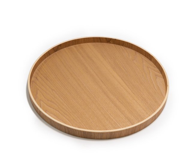 1pc Wooden Round Tray