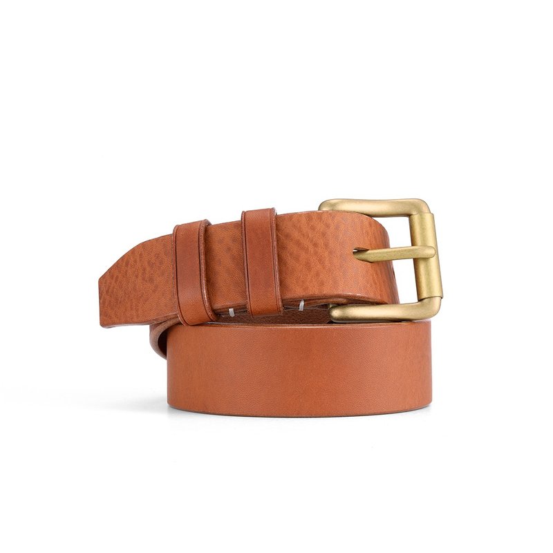 Tyron Veg-Tanned leather Belt (Customized) L - Handbags & Totes - Genuine Leather Brown