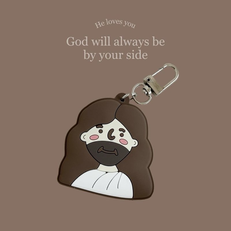 JIN CHA GOD-keychainI love you Jesus three-dimensional keychain/cultural and creative/Christ/keychain - Keychains - Silicone 