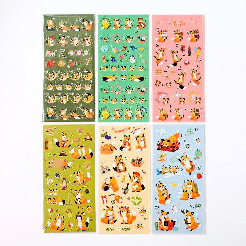 │Daily Series No.1│Handbook Transparent Sticker - สติกเกอร์ - พลาสติก สีส้ม