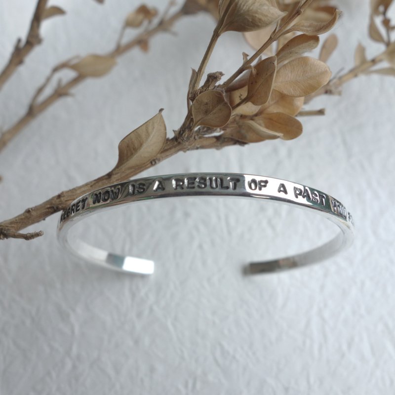 Additional Purchase - Sterling Silver Bracelet Hand Stamped Typing / Lettering - This product does not include the bracelet itself - Other - Other Metals Gold