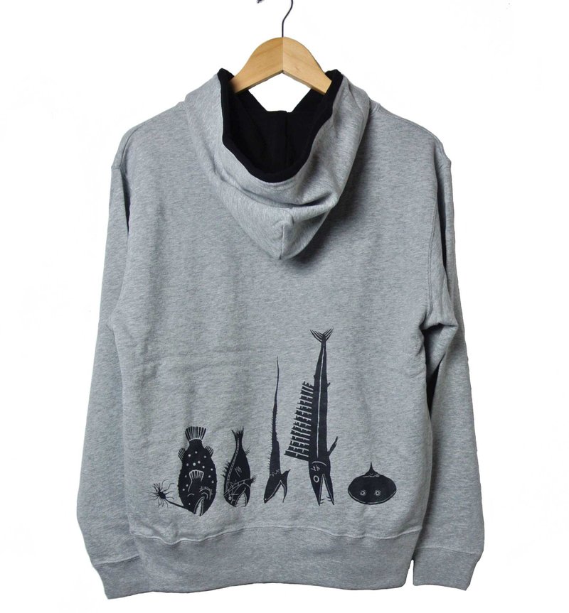 general deep sea fish hoodie - Women's Tops - Other Materials Gray