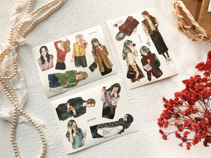 Warm Holiday Sticker pack - 貼紙 - 紙 多色