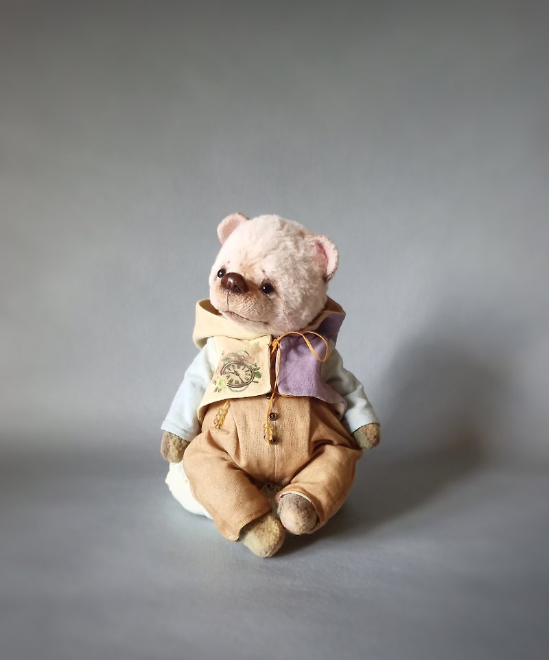Teddy bear Truffle. Teddy bear Truffle. In a single copy. Height - 19 cm . - ตุ๊กตา - วัสดุอื่นๆ สีกากี