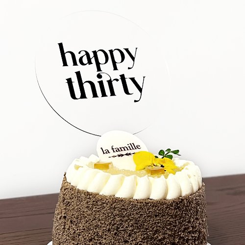 reverie.reverie happy thirty cake topper 生日蛋糕裝飾牌