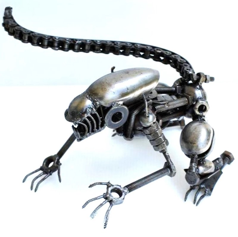 Monster SCRAP METAL, Cool gift for him, Cool Welding Gifts, Anniversary gifts - 擺飾/家飾品 - 其他金屬 