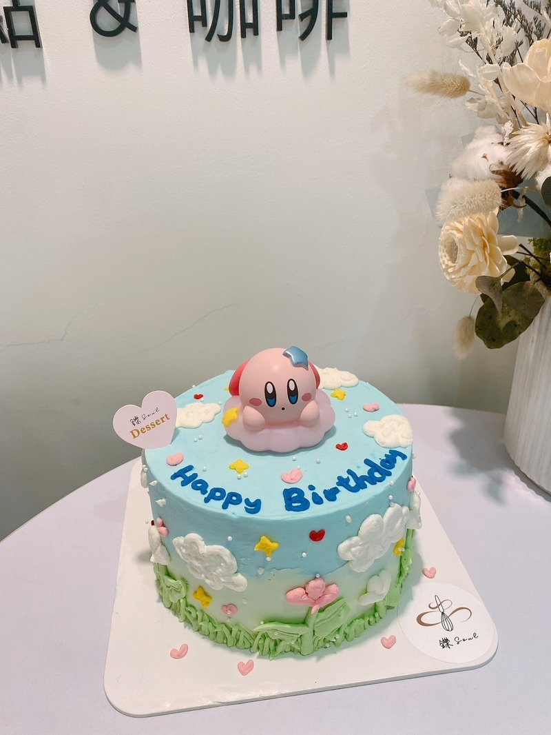 Kirby Star Theme Cake Super Cute Cake Doll Cake Fruit Cake Customized Dessert - Cake & Desserts - Fresh Ingredients 